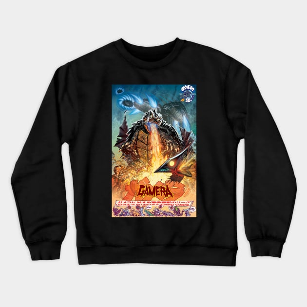 GAMERA 50th ANNIVERSARY Crewneck Sweatshirt by ZornowMustBeDestroyed